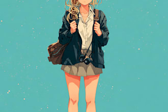 draw anime and manga character illustration