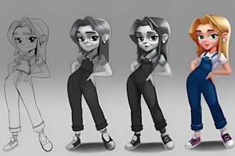 draw graphic novel comic page comic book illustration custom character design