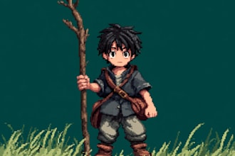 make a game sprite character for you