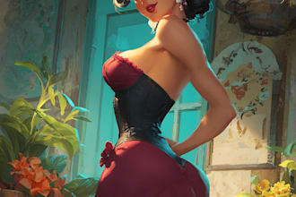 do vintage pinup art pin up girl fanarts and oc for you