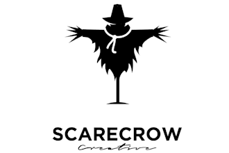 make a high quality pumpkins scarecrow logo