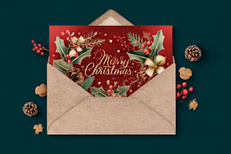 design christmas and halloween cards