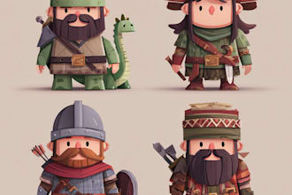 create simple 2d game characters
