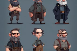 design professional characters for 2d games in unity