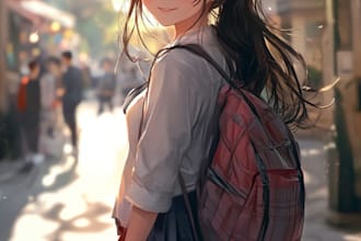 draw an anime character for you