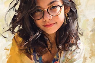 draw digital oil painting