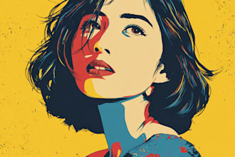 draw vector pop art illustration