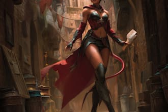 produce your fantasy character art or digital drawing