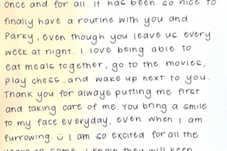 write handwritten notes, letters, documents