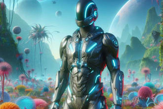 sci fi character illustration or sci fi character