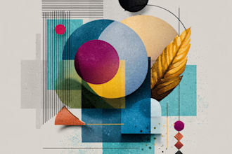 create abstract illustration for your business