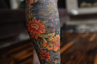 draw an oriental japanese tattoo
