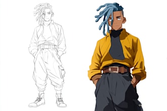 make an anime or comic character