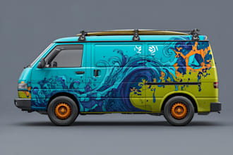 make branding vehicle wrap, car wrap, van wrap