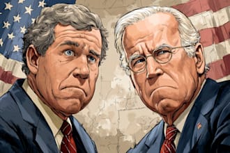 do a political or satirical cartoon