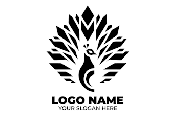 design high quality esport peacock logo