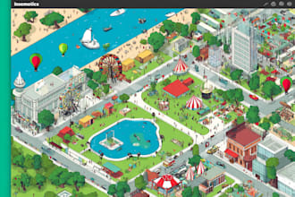make vector map illustration and event map