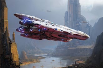 do custom spaceship sci fi steampunk nft