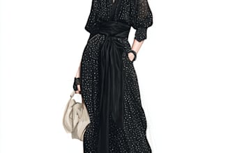 make a fashion illustration or sketch