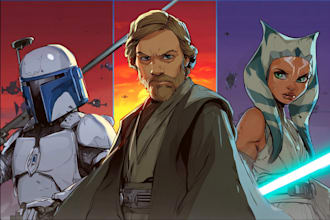 draw a star wars custom illustration or fan art
