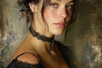 do professional hand drawn portrait oil painting