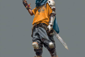 design a custom science fiction artwork and sci fi  art