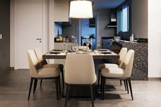 renew modern apartment interior, living area,wall decor,dining layout,cgi render