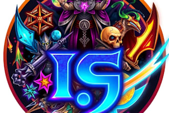 draw awesome rpg fantasy or sci fi logo for you