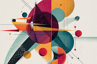 create abstract illustration for your business