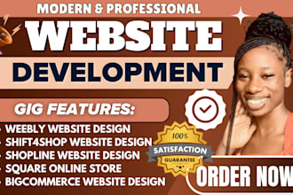 do weebly shift4shop shopline bigcommerce website design square online store