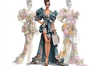 do digital illustration for fashion design art