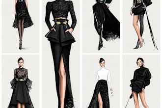 draw a digital fashion illustration for you