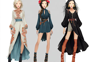 do digital illustration for fashion design art