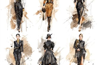 draw a fashion illustration unique style