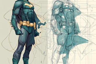 draw a comic character illustration