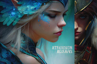 paint semi realistic fantasy art