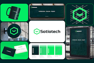 design logo and brand identity with complete branding