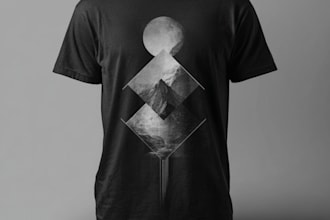 do minimalist t shirt design and typography t shirt design