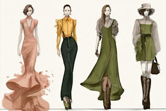 design professional fashion flats and tech packs