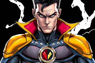 design a superhero or villain character design
