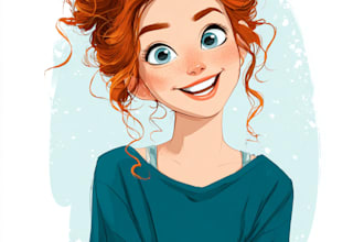 draw couple group portrait in my disney style