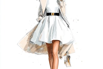 draw a fashion illustration or sketch