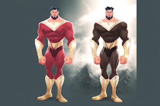do superhero or villain character design