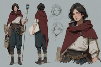 make dnd character art and dnd character design
