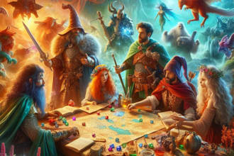 make an dungeons and dragons or illustration