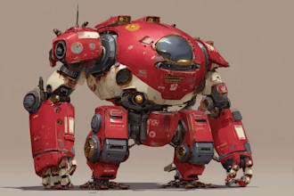 design spectacular robots, cyborgs and mechs