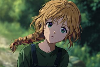 draw digital art commission in anime style