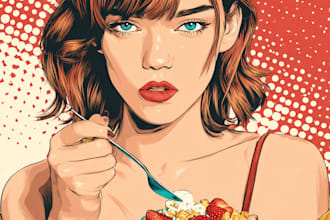 design food pop art of your food pop art