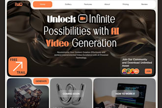 build ai video generator website, ai image generator web, ai art generator