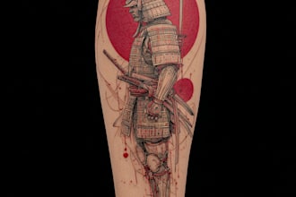 create super artistic tattoo designs in japanese style